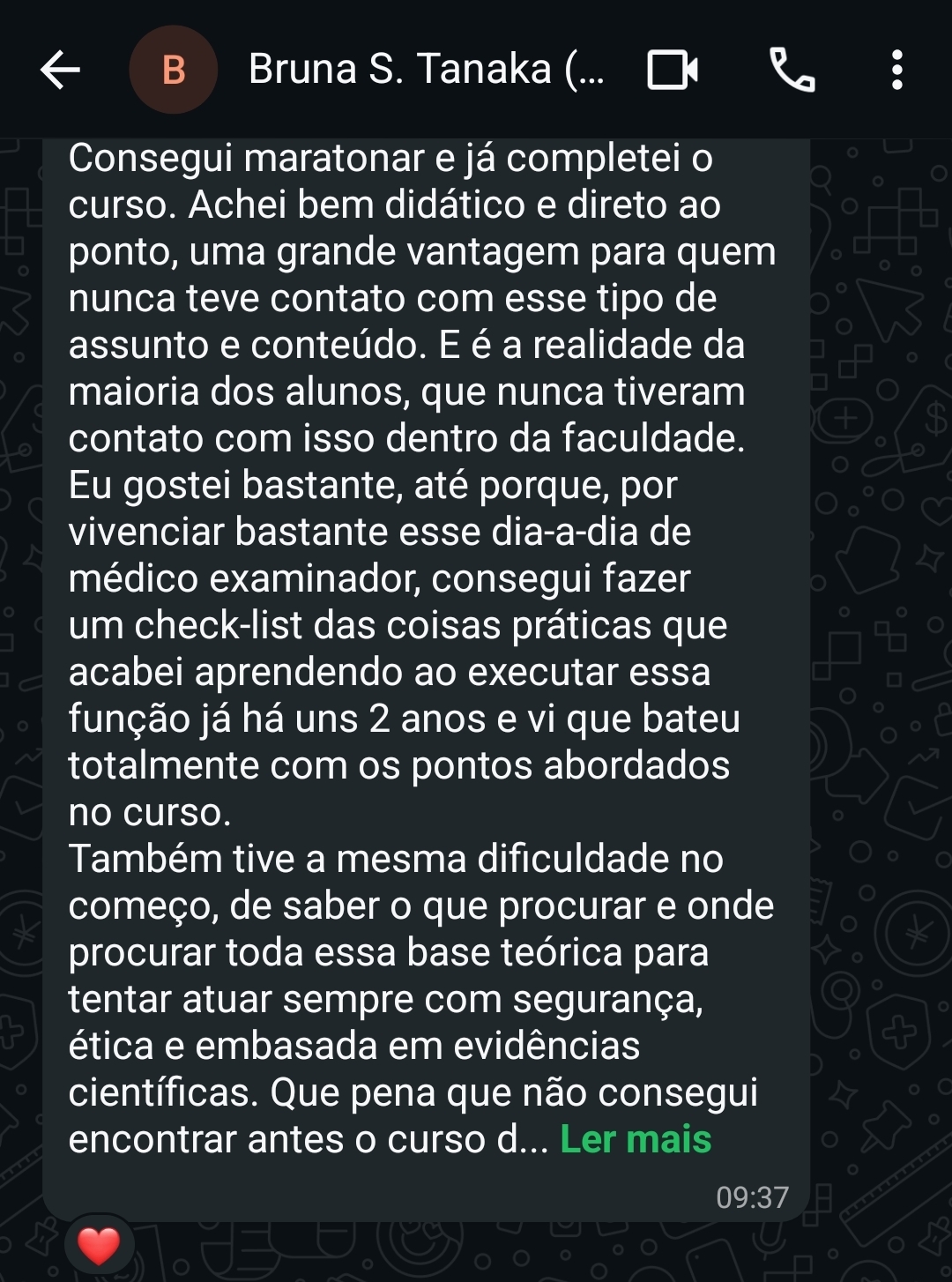 Depoimento de Bruna Tanaka